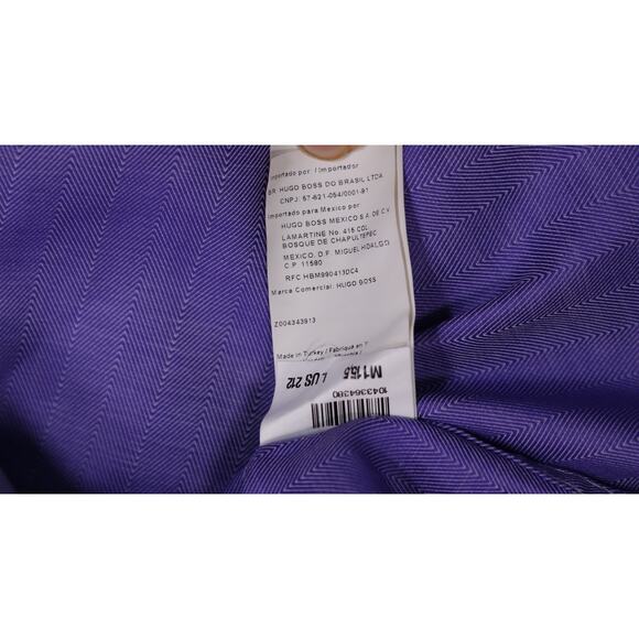 Hugo Boss Sharp Fit 2-Ply Light Purple French Cuff Dress Shirt 15.5-34/35 - Picture 8 of 9
